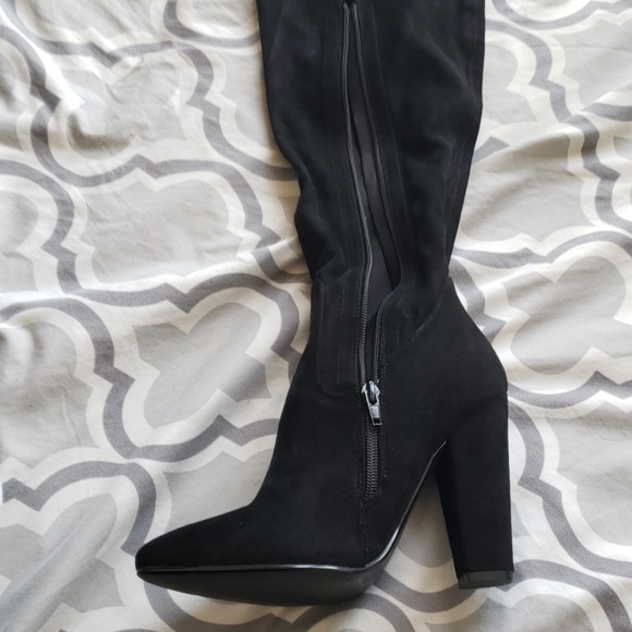 Boohoo Black Over the Knee Boot - Picture 8 of 8